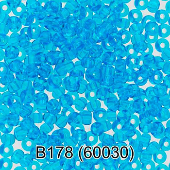 Бисер ГАММА круглый 2 10/0 2,3мм 5гр. 1-й сорт B178 голубой ( 60030 )