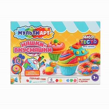 Набор с тестом д/лепки MultiArt Няшки-Вкусняшки(24см) PDSET-MA120042