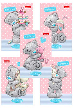 Блокнот А7  48л. ХАТ "MeToYou" 48Б7В1к клетка,3-хцв.блок,клеевой,ламин.