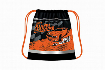 Сумка д/обуви ПЧЕЛКА MAX СДС-57 49*71см "Оранжевая машина" карман,светоотр.полоса