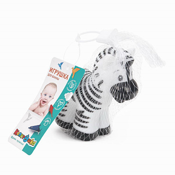 Игрушка д/купания Зебра в/сет YF-ZEBRA