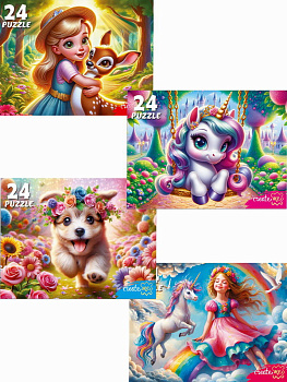 Пазлы (24эл) Пазлы для девочек П24-3467