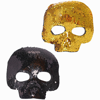 Маска карнавал. Блестящий череп, микс 774-127