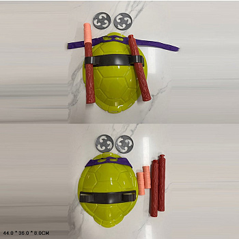 Набор оружия RZ1599 (щит,повязка,сюрикэн,нунчаки) в пакете