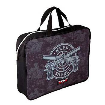 Сумка-планшет А4 deVENTE "Keep Silence" 8057202 текстил.,с расш.8см,увел.ручки 2