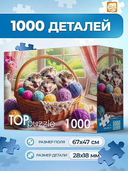 Пазлы (1000эл) Спящие ёжики Ф1000-5607