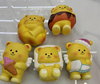 Игрушка-антистресс, мялка сквиш мишка 10см D40497