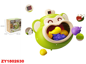 Игра "Тир" 2203-1 подвесная обезьяна с овощами на батар. в/к