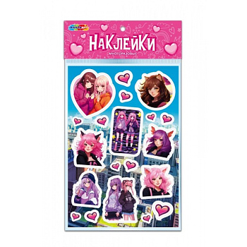 Наклейки бумажные А5 MultiAr Девочка из Аниме STICJANIME-121550