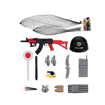 Набор полицейского 2019-76 с каской в сетке