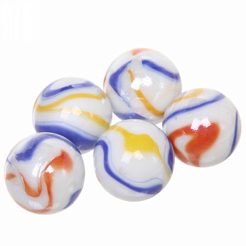 Стеклянные камушки д/дизайна (d25,100гр) Шар-Фантазия 996-330