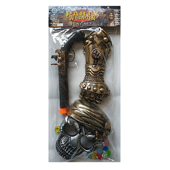 Набор пирата 31A маска,пистолет,нарукавник,камни в пакете