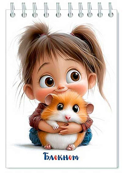 Блокнот А6  48л.  АППЛИКА спираль "Малышки" С0115-135