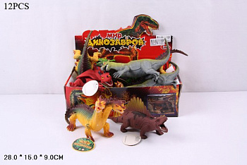 Фигурка ПВХ (динозавры) 7209 (12шт/уп) в/к Цена за шт (RU)