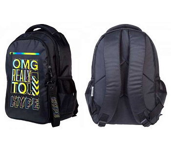 Рюкзак ХАТ Basic style "Hype" 73053 п/э,светоотраж.,2отд.,3карм.,41*30*15см