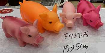 ПВХ пищалка хрюша 15см в пакете F43705