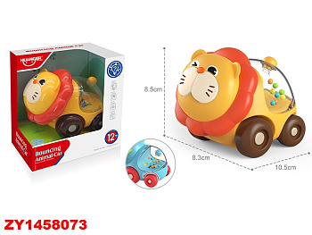 Игрушка для малышей львенок-каталка HE8057 в/к