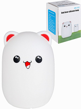 Светильник декор. Аниме котик, LED, силикон/пластик (13*10см) USB СВП-0027