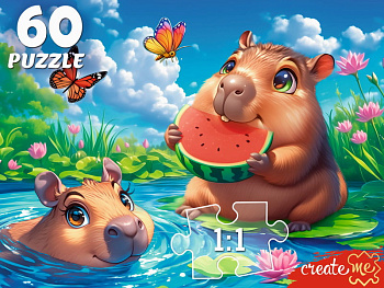 Пазлы (60эл) Капибары П60-5997
