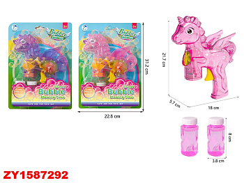 Мыльные пузыри механич.пони 1908-1B на листе