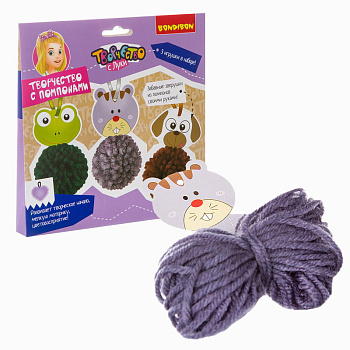 Вondibon Набор д/творчества с помпонами Забавные зверушки! (собака,лягушка,кошка