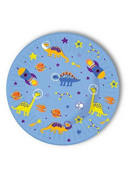 Тарелки бум. Динозавры (18см,6шт) флоупак ТМ-2120 