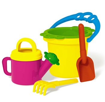 Пес. наб. №155 (ведро 0,8л,сито,сов19см,гр19см,лейка 0,4л) 01855 (Стеллар) 01855