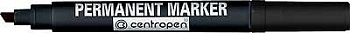Маркер перманентный Centropen "8576" черный, скошенный, 1-4,6мм 5 8576 0112