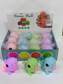 Игрушка-антистресс, жамка сквиш ящерица 7см. D37277