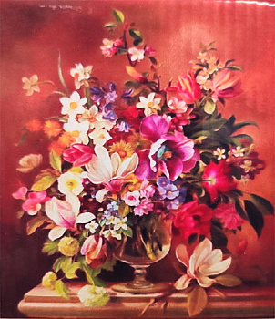 Алмазная мозаика (40х50см) с подрамником, полное заполнение 1038 DP