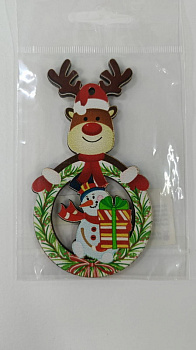 Подвеска дер. НГ в ассорт. ПДВ 0049